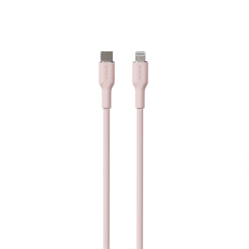 Kabel PURO ICON Soft Cable USB-C/Lightning 1.5m (Dusty Pink)