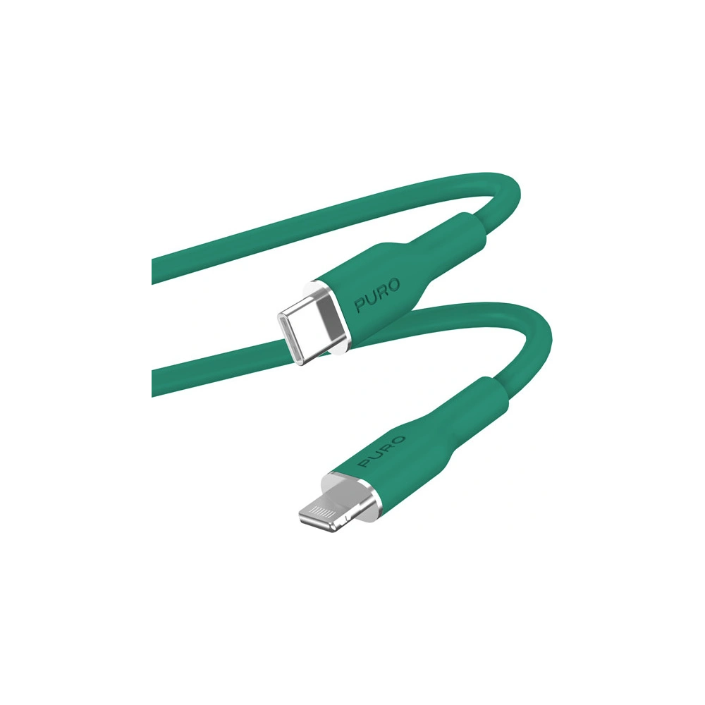 Hurtownia GSM - Kabel PURO ICON Soft Cable USB-C/Lightning 1.5m (Jade) - PUR690 - {ean13} - Hurt