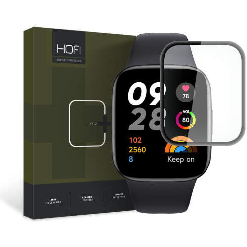 Hurtownia Hofi - 9490713934432 - HOFI377 - Szkło hybrydowe Hofi Hybrid Pro+ Xiaomi Redmi Watch 3 Black - B2B homescreen