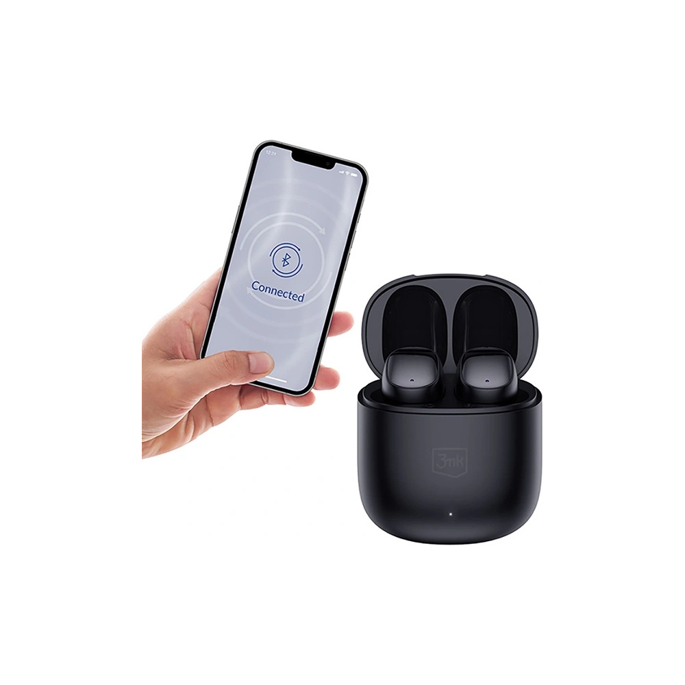 Hurtownia GSM - Fülhallgató TWS 3MK FlowBuds Bluetooth 5.3 fekete - 3MK4780 - {ean13} - Hurt