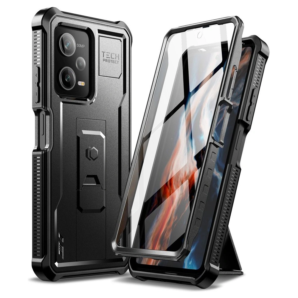 Hurtownia GSM - Etui Tech-Protect Kevlar Pro Xiaomi Redmi Note 12 Pro 5G/POCO X5 Pro 5G Fekete - THP1908 - {ean13} - Hurt