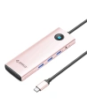 Hurtownia GSM - Dokovací stanice HUB 10v1 Orico USB-C, HDMI, 3xUSB, SD/TF, Audio (růžové zlato) - ORC141 - {ean13} - Hurt