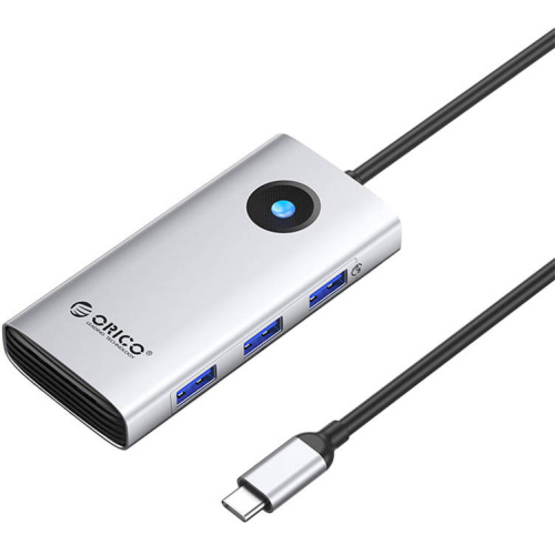 Orico Distributor - 6941788814745 - ORC143 - Orico Docking Station HUB 6in1 USB-C, HDMI, 3xUSB (silver) - B2B homescreen