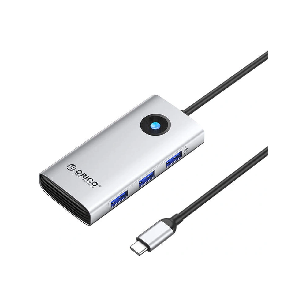Hurtownia GSM - Dokovací stanice HUB 6v1 Orico USB-C, HDMI, 3xUSB (stříbrná) - ORC143 - {ean13} - Hurt