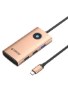 Hurtownia GSM - Dokovací stanice HUB 5v1 Orico USB-C, HDMI, 2xUSB (růžové zlato) - ORC144 - {ean13} - Hurt