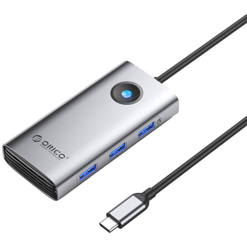 Hurtownia Orico - 6941788814738 - ORC146 - Stacja dokująca HUB 6w1 Orico USB-C, HDMI, 3xUSB (szara) - B2B homescreen