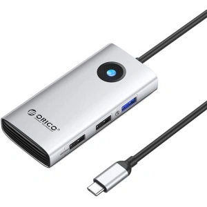 Hurtownia GSM - Dokovací stanice HUB 5v1 Orico USB-C, HDMI, 2xUSB (stříbrná) - ORC147 - {ean13} - Hurt