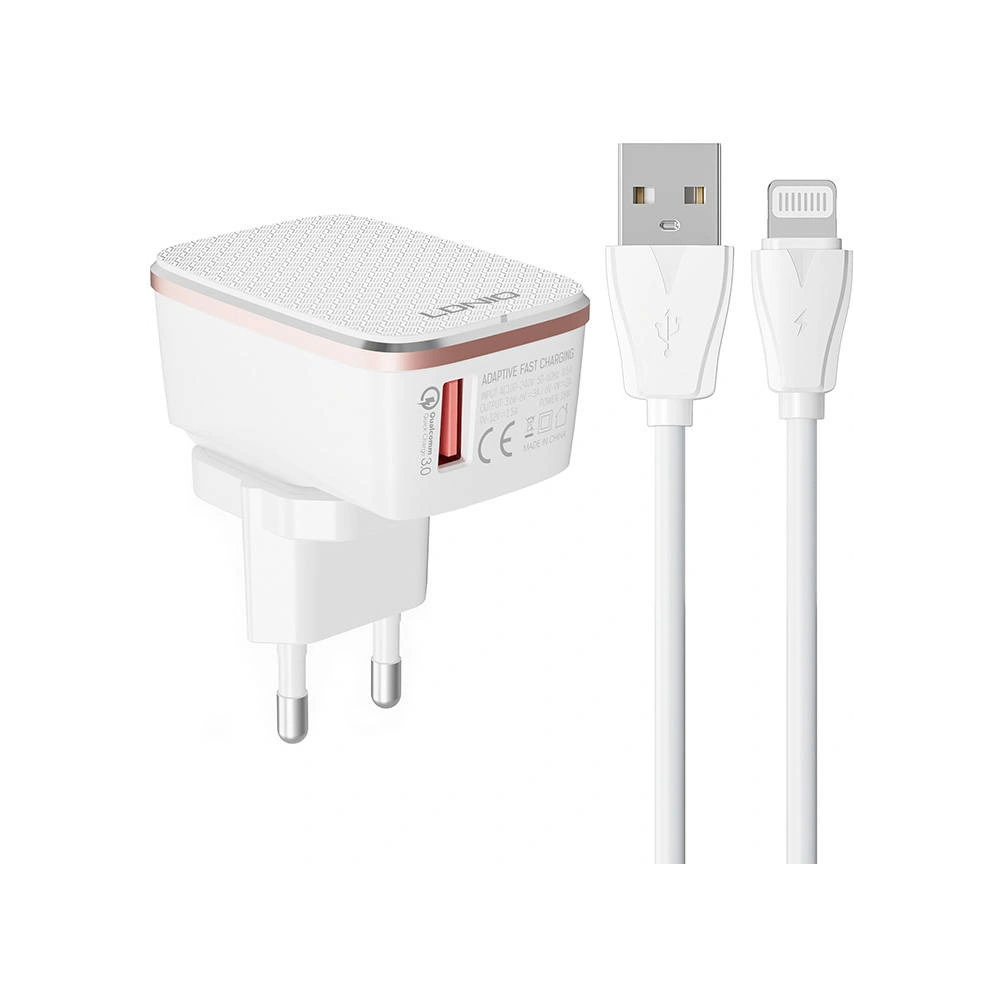 Hurtownia GSM - Netzteil LDNIO A1204Q 18W + Lightning-Kabel - LDN109 - {ean13} - Hurt