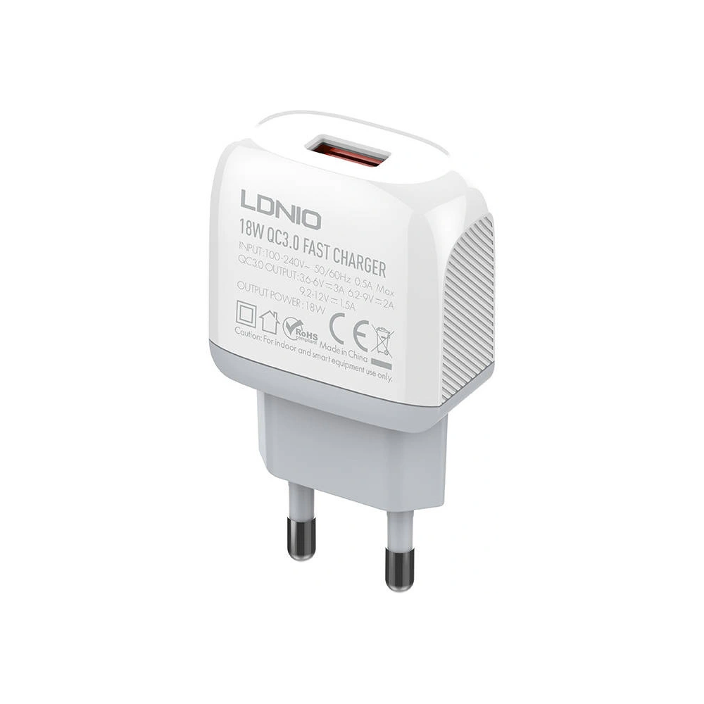 Hurtownia GSM - Netzteil LDNIO A1307Q 18W + USB-C-Kabel - LDN117 - {ean13} - Hurt