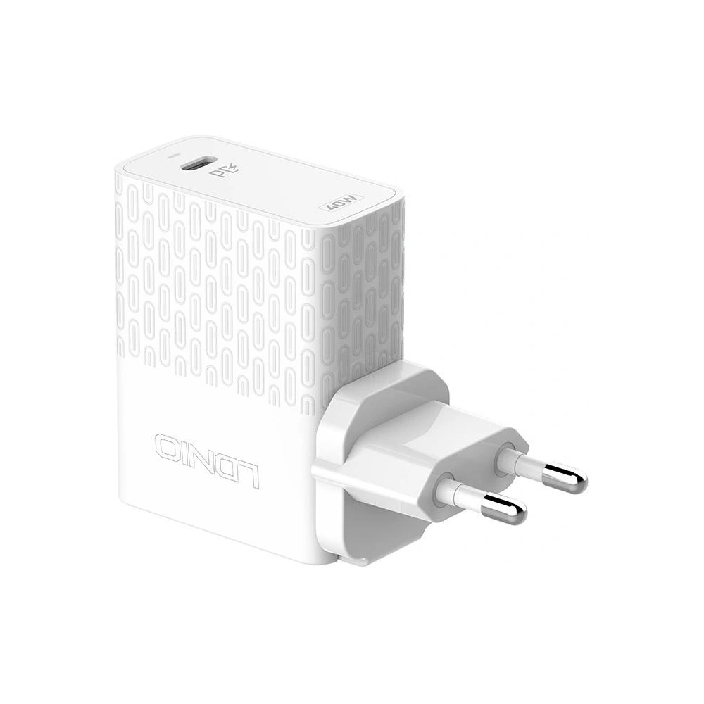 Hurtownia GSM - Hálózati töltő LDNIO A1405C USB-C 40W + USB-C/Lightning kábel - LDN118 - {ean13} - Hurt