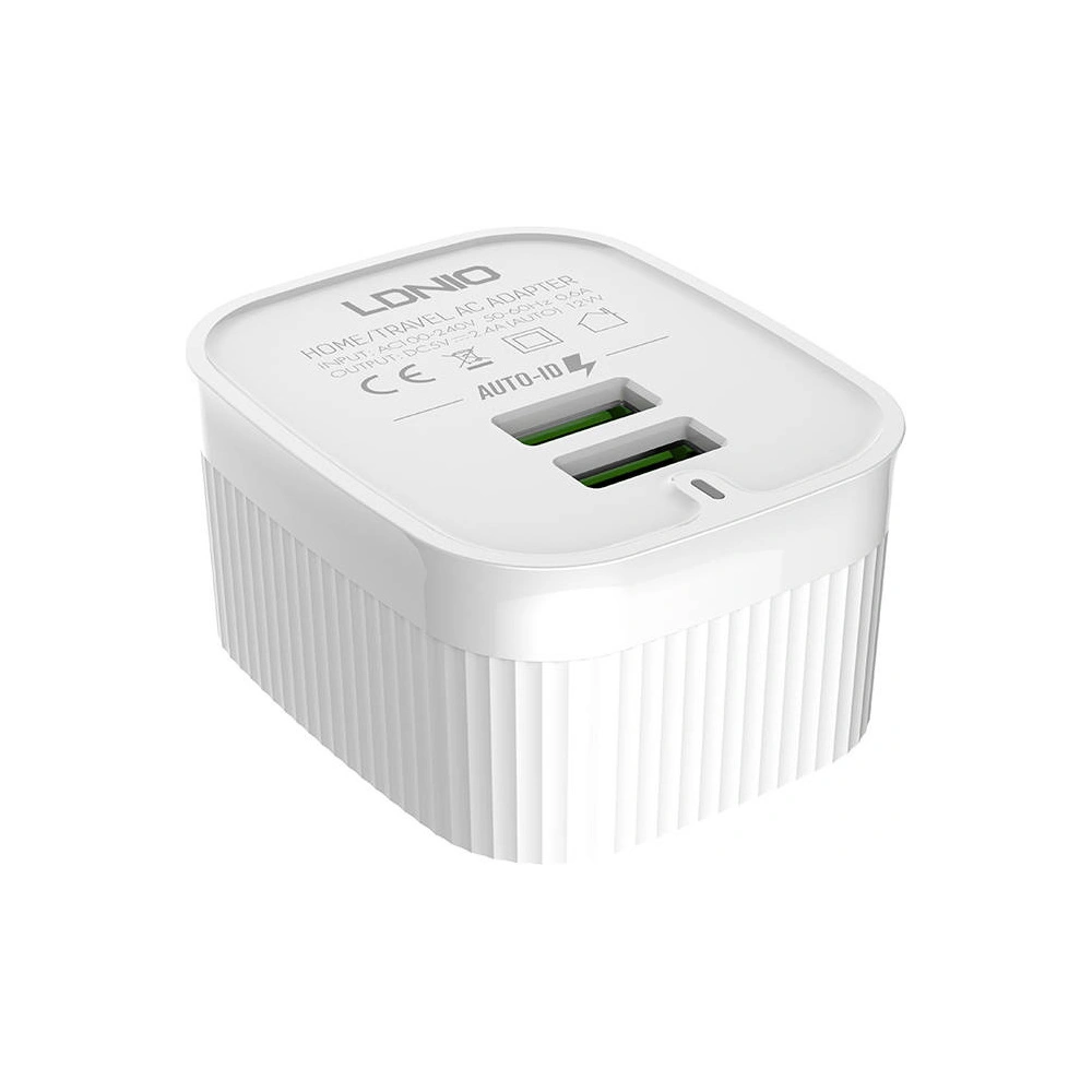 Hurtownia GSM - Netzteil LDNIO A201 2xUSB-A + Lightning-Kabel - LDN120 - {ean13} - Hurt