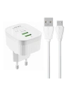 Netzteil LDNIO A201 2xUSB-A + microUSB-Kabel
