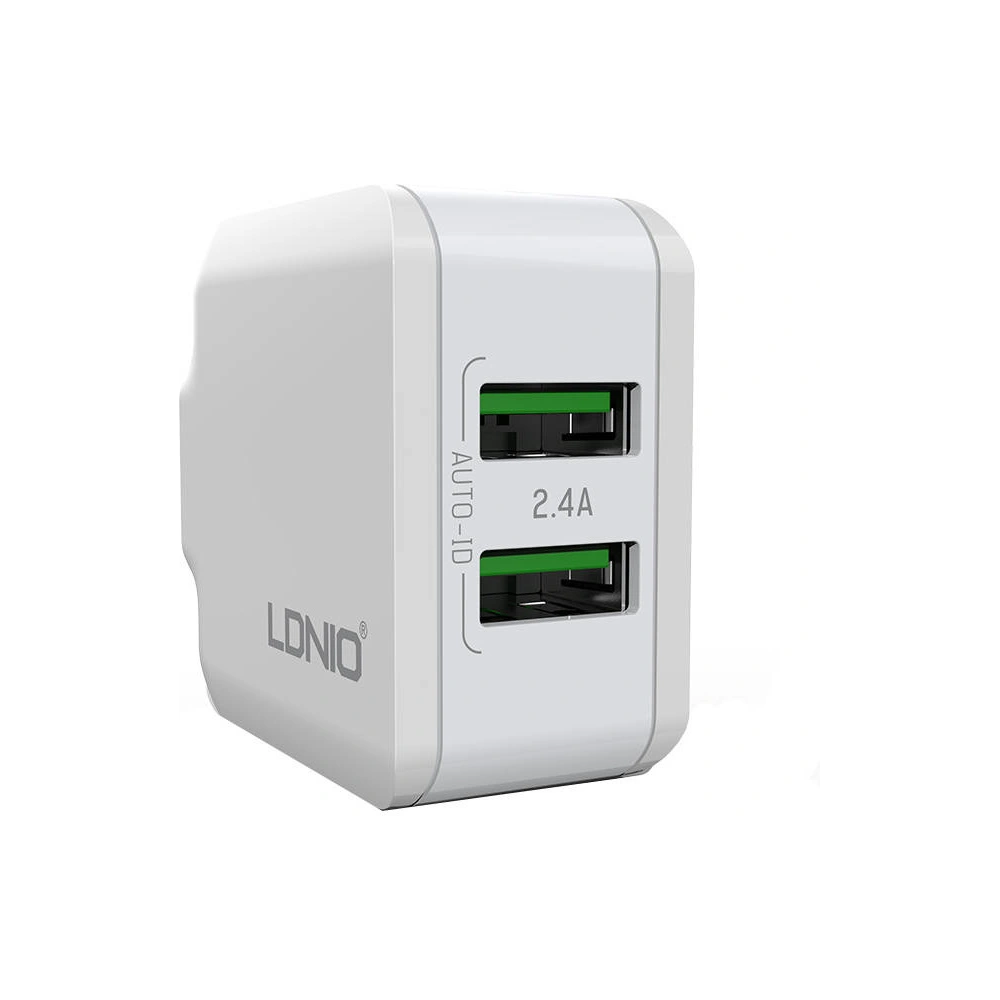 Hurtownia GSM - Încărcător de rețea LDNIO A2201 2xUSB-A + cablu Lightning - LDN123 - {ean13} - Hurt
