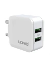 Hurtownia GSM - Încărcător de rețea LDNIO A2201 2xUSB-A + cablu Lightning - LDN123 - {ean13} - Hurt