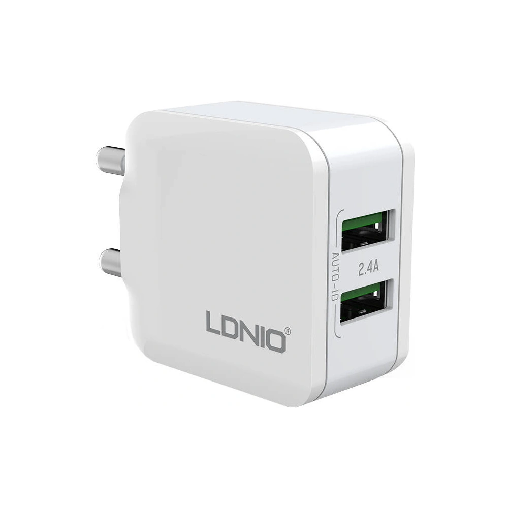 Hurtownia GSM - Încărcător de rețea LDNIO A2201 2xUSB-A + cablu Lightning - LDN123 - {ean13} - Hurt