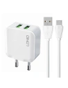 Netzteil LDNIO A2201 2xUSB-A + Micro USB-Kabel
