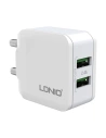 Hurtownia GSM - Încărcător de rețea LDNIO A2201 2xUSB-A + cablu Micro USB - LDN124 - {ean13} - Hurt