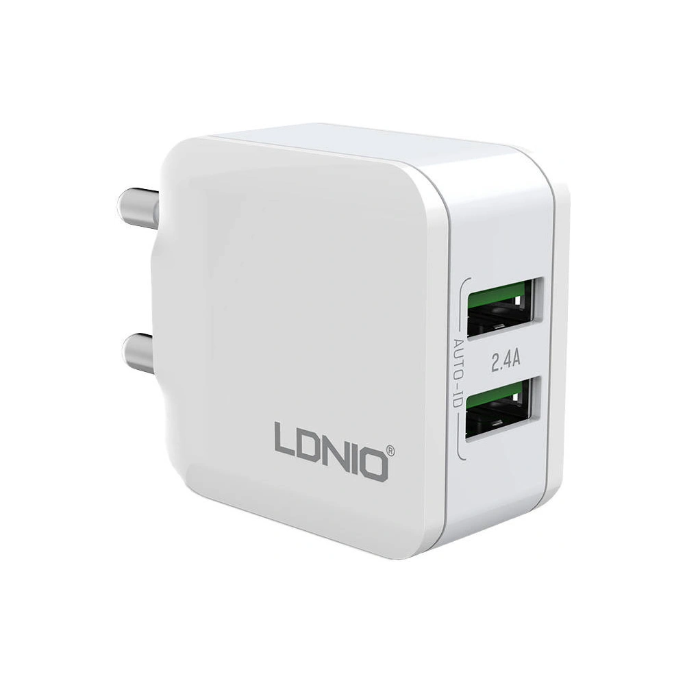 Hurtownia GSM - Încărcător de rețea LDNIO A2201 2xUSB-A + cablu Micro USB - LDN124 - {ean13} - Hurt