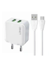 Încărcător de rețea LDNIO A2201 2xUSB-A + cablu USB-C