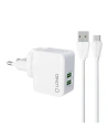 Netzteil LDNIO A2203 2xUSB-A + USB-C-Kabel