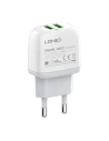 Hurtownia GSM - Ładowarka sieciowa LDNIO A2219 2xUSB-A + kabel Lightning - LDN132 - {ean13} - Hurt