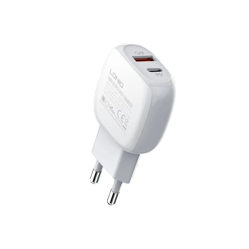 Hurtownia GSM - Hálózati töltő LDNIO A2313C USB-A, USB-C 20W + USB-C kábel - LDN137 - {ean13} - Hurt