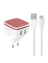 Hurtownia GSM - Încărcător de rețea LDNIO A2405Q 2xUSB-A + cablu microUSB - LDN147 - {ean13} - Hurt