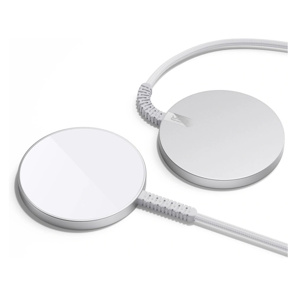 Hurtownia GSM - Încărcător wireless ESR Halolock Mini Magnetic MagSafe Wireless Charger Silver - ESR668 - {ean13} - Hurt