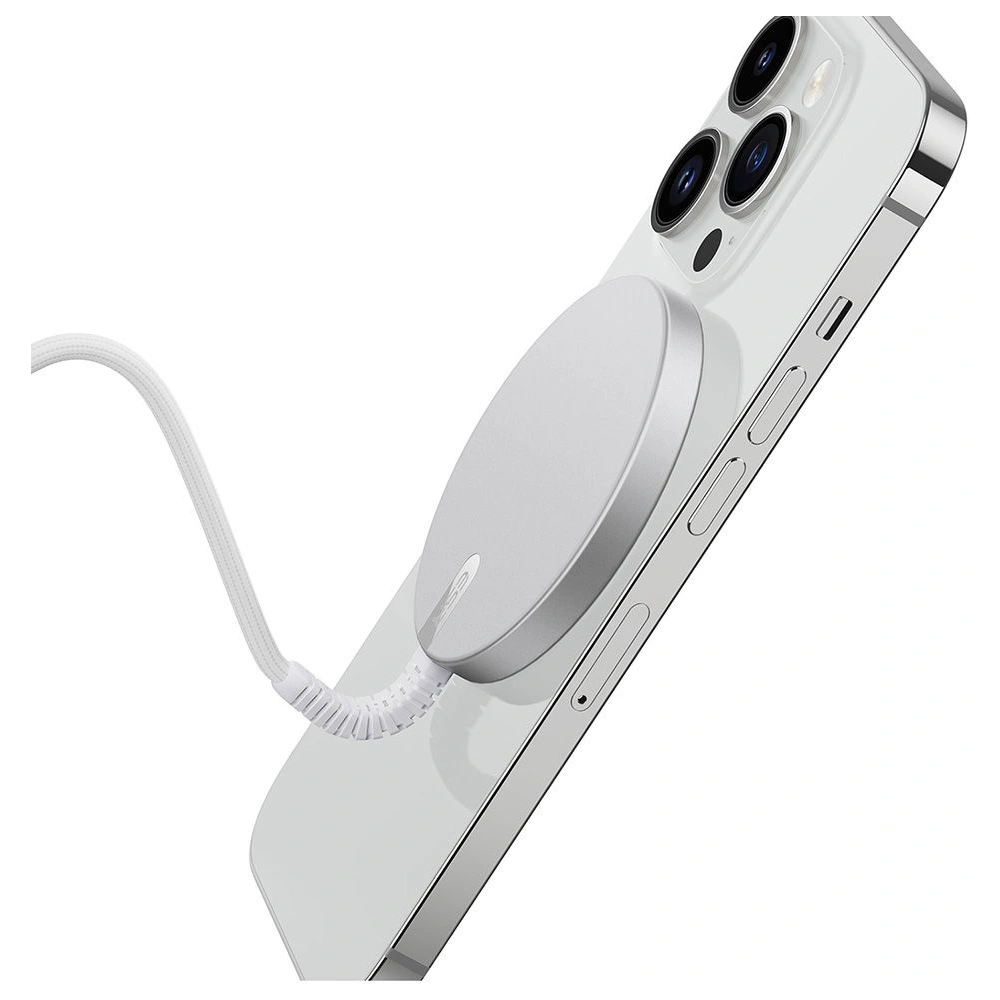 Hurtownia GSM - Încărcător wireless ESR Halolock Mini Magnetic MagSafe Wireless Charger Silver - ESR668 - {ean13} - Hurt