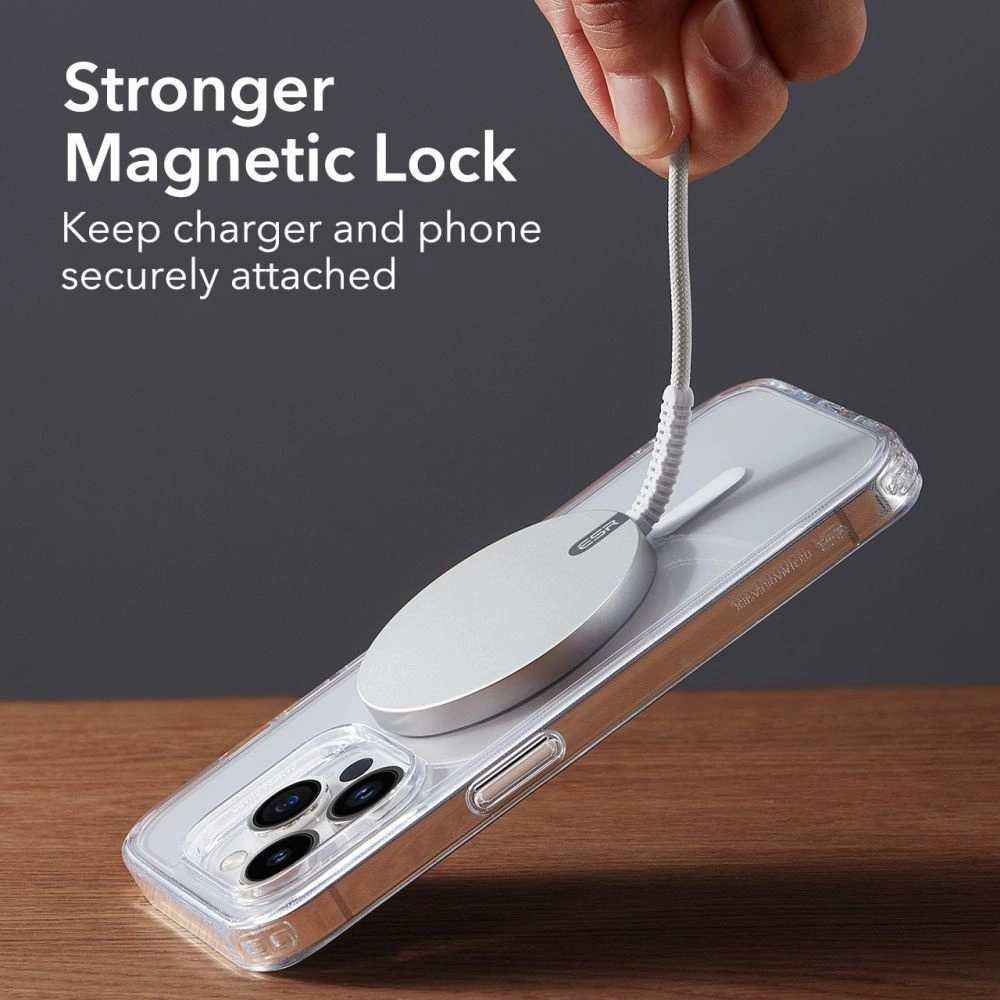Hurtownia GSM - Bezdrátová nabíječka ESR Halolock Mini Magnetic MagSafe Wireless Charger Silver - ESR668 - {ean13} - Hurt