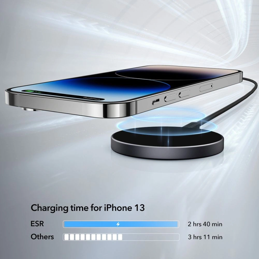 Hurtownia GSM - Încărcător wireless ESR Halolock Mini Magnetic MagSafe Wireless Charger Negru - ESR669 - {ean13} - Hurt