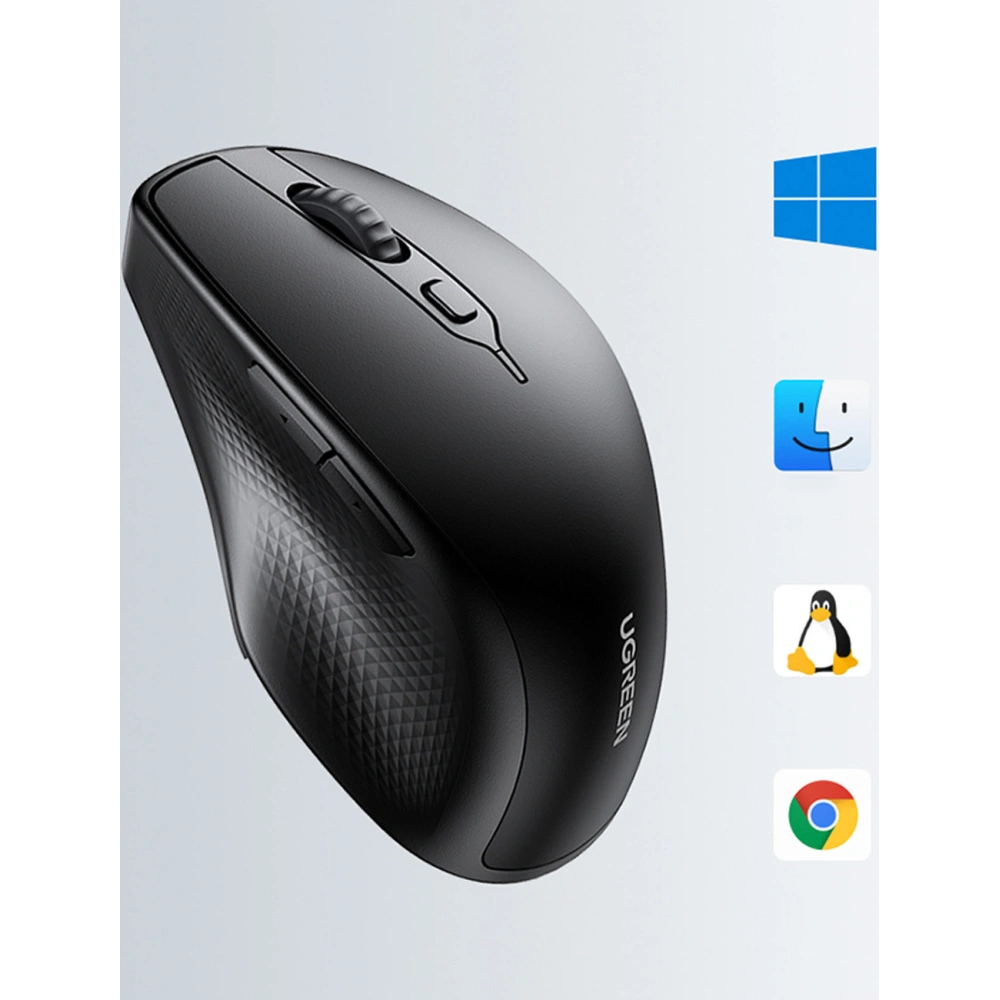 Hurtownia GSM - UGREEN MU101 fekete ergonomikus vezeték nélküli egér - UGR1490 - {ean13} - Hurt