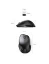 Hurtownia GSM - Mysz bezprzewodowa ergonomiczna UGREEN MU101 czarny - UGR1490 - {ean13} - Hurt
