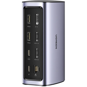Hurtownia GSM - UGREEN CM555 HUB 12 az 1-ben USB-C dokkoló állomás - USB HDMI DP RJ45 AUX SD TF szürke - UGR1491 - {ean13} - Hurt