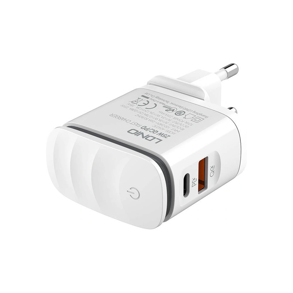 Hurtownia GSM - Ładowarka sieciowa LDNIO A2423C USB-A, USB-C + kabel USB-C - LDN156 - {ean13} - Hurt