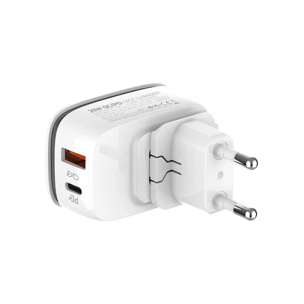 Hurtownia GSM - Încărcător de rețea LDNIO A2425C USB-A, USB-C + cablu USB-C/Lightning - LDN161 - {ean13} - Hurt