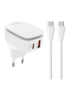 Încărcător de rețea LDNIO A2425C USB-A, USB-C + cablu USB-C/USB-C