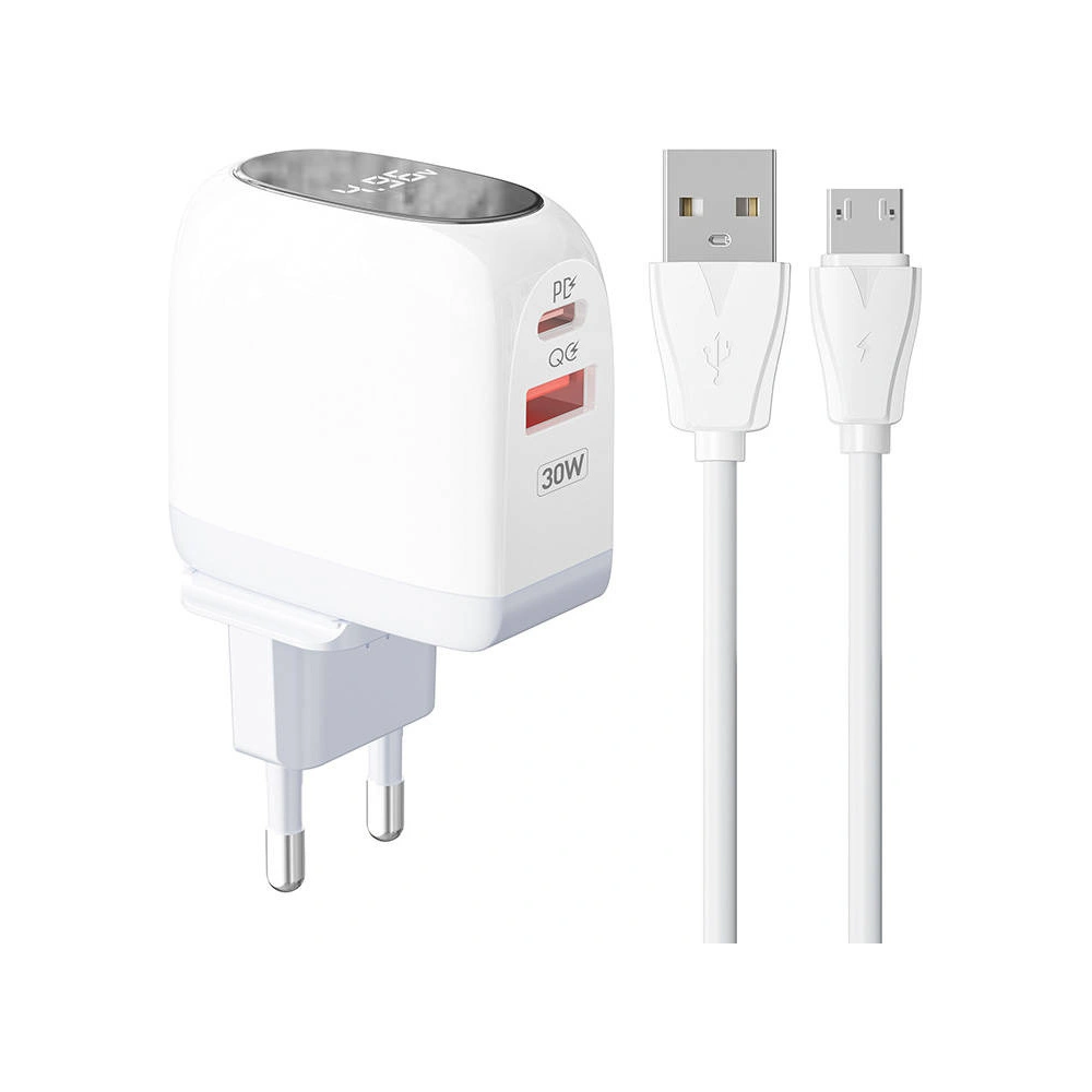 Hurtownia GSM - Netzteil LDNIO A2522C USB-A, USB-C 30W + microUSB-Kabel - LDN167 - {ean13} - Hurt