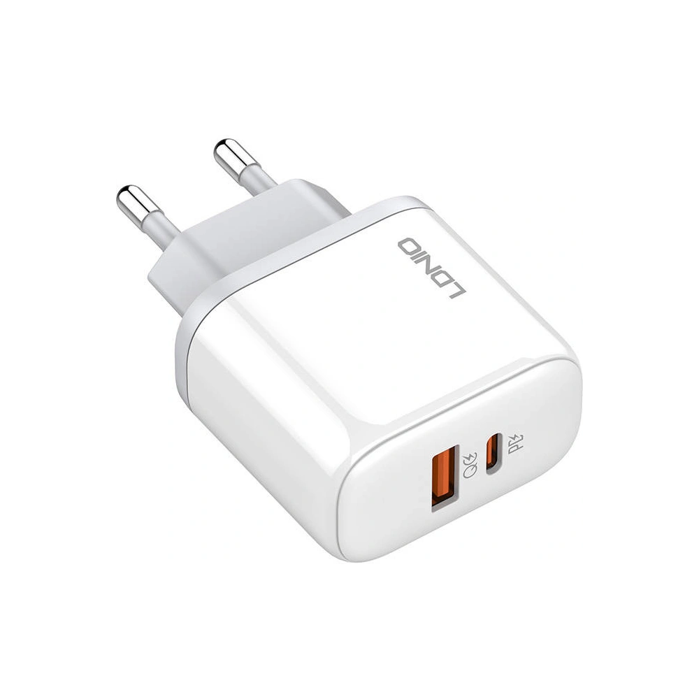 Wholesale LDNIO A2526C Wall Charger USB-A, USB-C 45W + microUSB cable 45W - LDN171 - {ean13} - Hurt