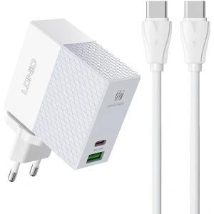 Hurtownia GSM - Síťová nabíječka LDNIO A2620C USB-A, USB-C 65W + kabel USB-C/USB-C - LDN173 - {ean13} - Hurt