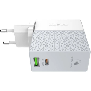 Hurtownia GSM - Síťová nabíječka LDNIO A2620C USB-A, USB-C 65W + kabel USB-C/USB-C - LDN173 - {ean13} - Hurt