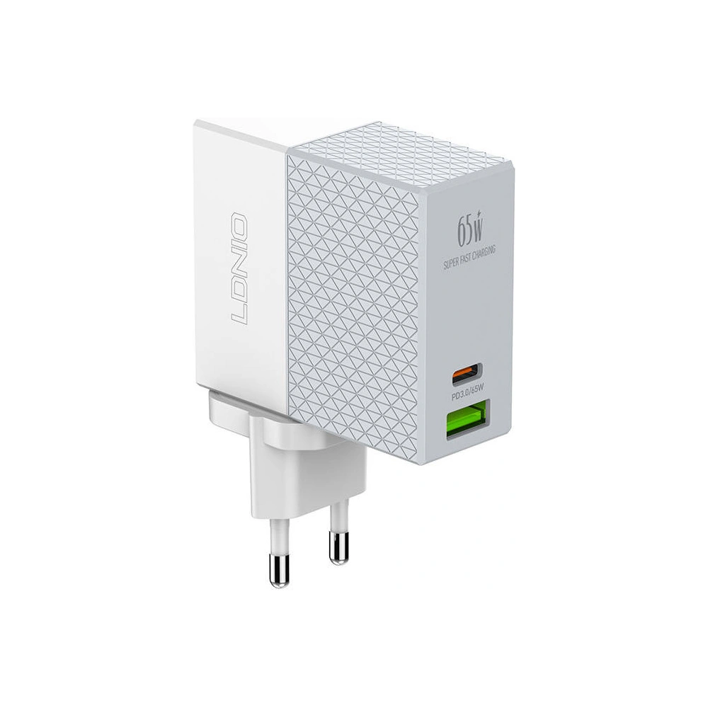 Hurtownia GSM - Hálózati töltő LDNIO A2620C USB-A, USB-C 65W + USB-C/USB-C kábel - LDN173 - {ean13} - Hurt