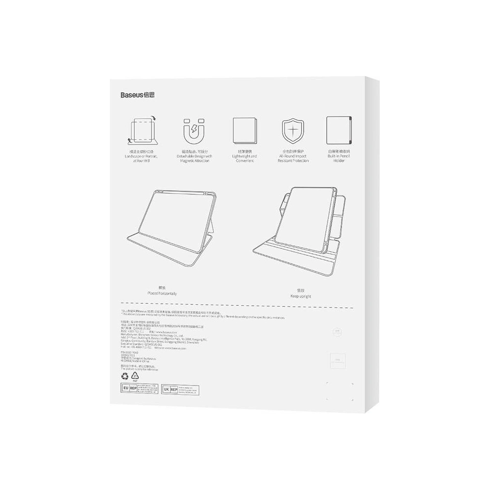Hurtownia GSM - Mágneses tok Baseus Minimalista Apple iPad 10.9 2022 (10. generációs) (fekete) - BSU4020 - {ean13} - Hurt
