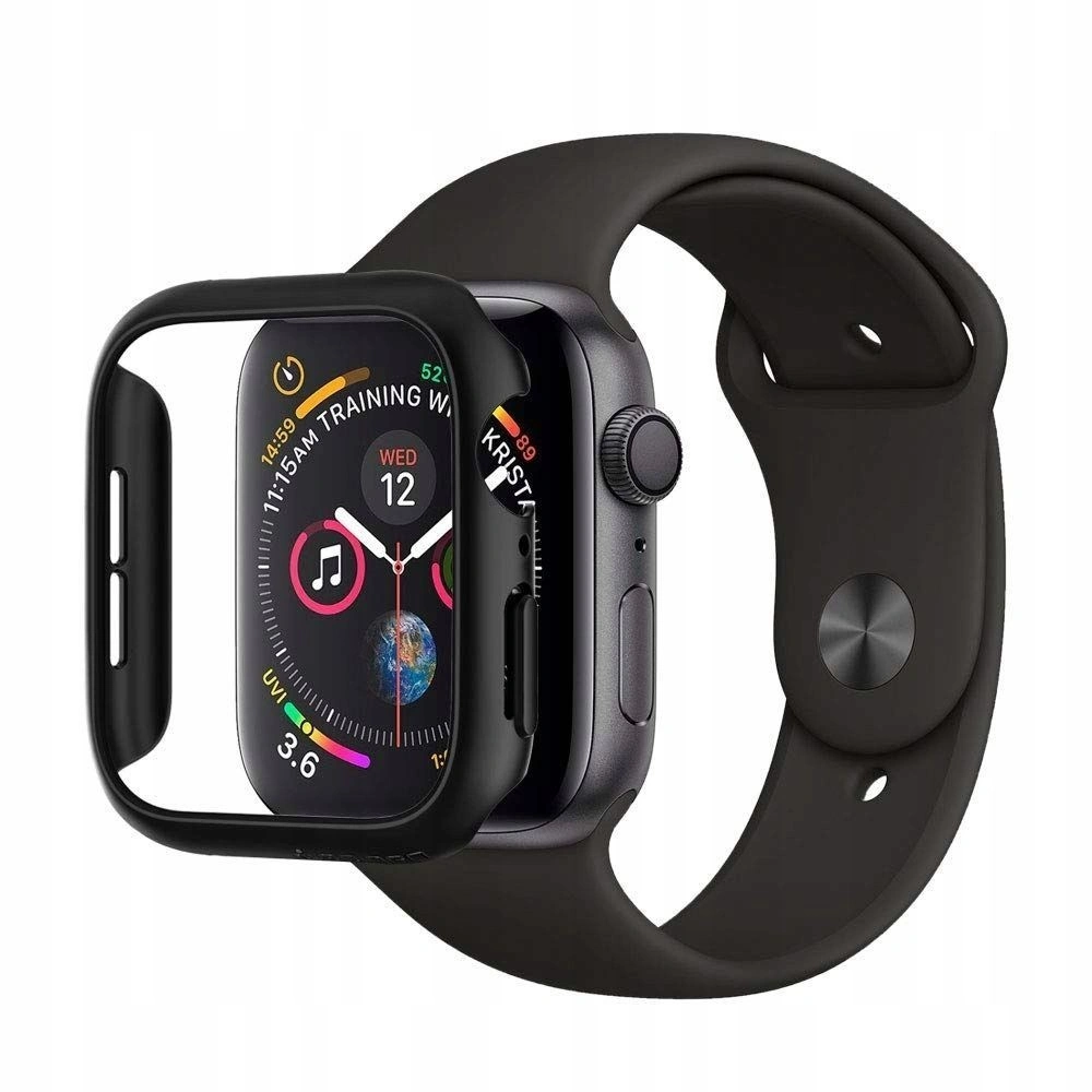 Hurtownia GSM - Etui Spigen Thin Fit Apple Watch 4/5/6/7/SE/8/9 40/41MM Černé - SPN676BLK - {ean13} - Hurt