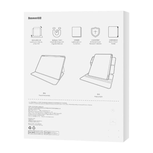 Etui magnetyczne Baseus Minimalist Apple iPad 10.9" 2022 / 11" 2025 (fioletowy)