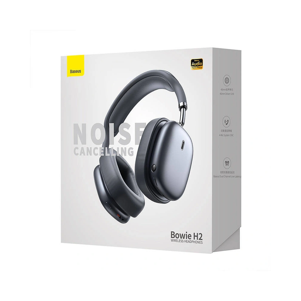 Hurtownia GSM - Căști TWS Baseus Bowie H2 Bluetooth 5.2 ANC (gri) - BSU4024 - {ean13} - Hurt