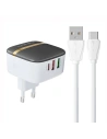 Síťová nabíječka LDNIO A3513Q 2xUSB-A, USB-C 32W + kabel USB-C