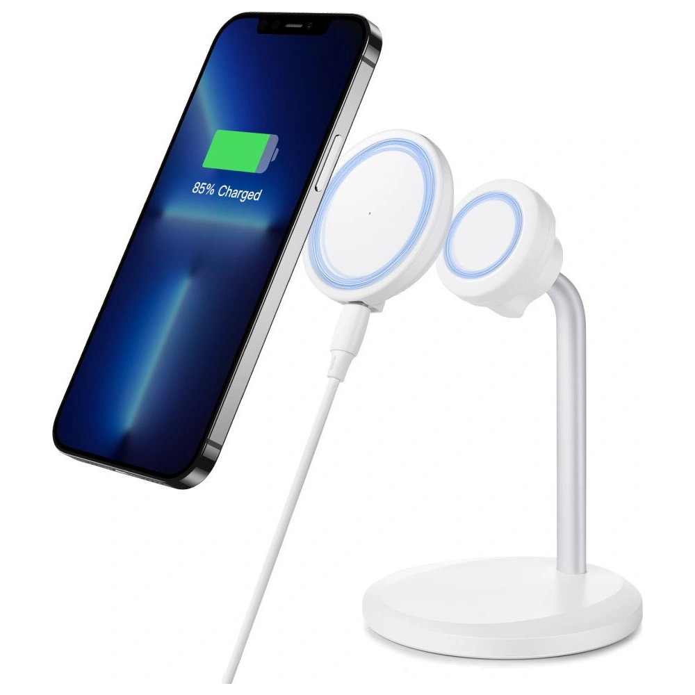 Hurtownia GSM - Încărcător wireless ESR Halolock Shift Magnetic MagSafe Wireless Charger Alb - ESR670 - {ean13} - Hurt