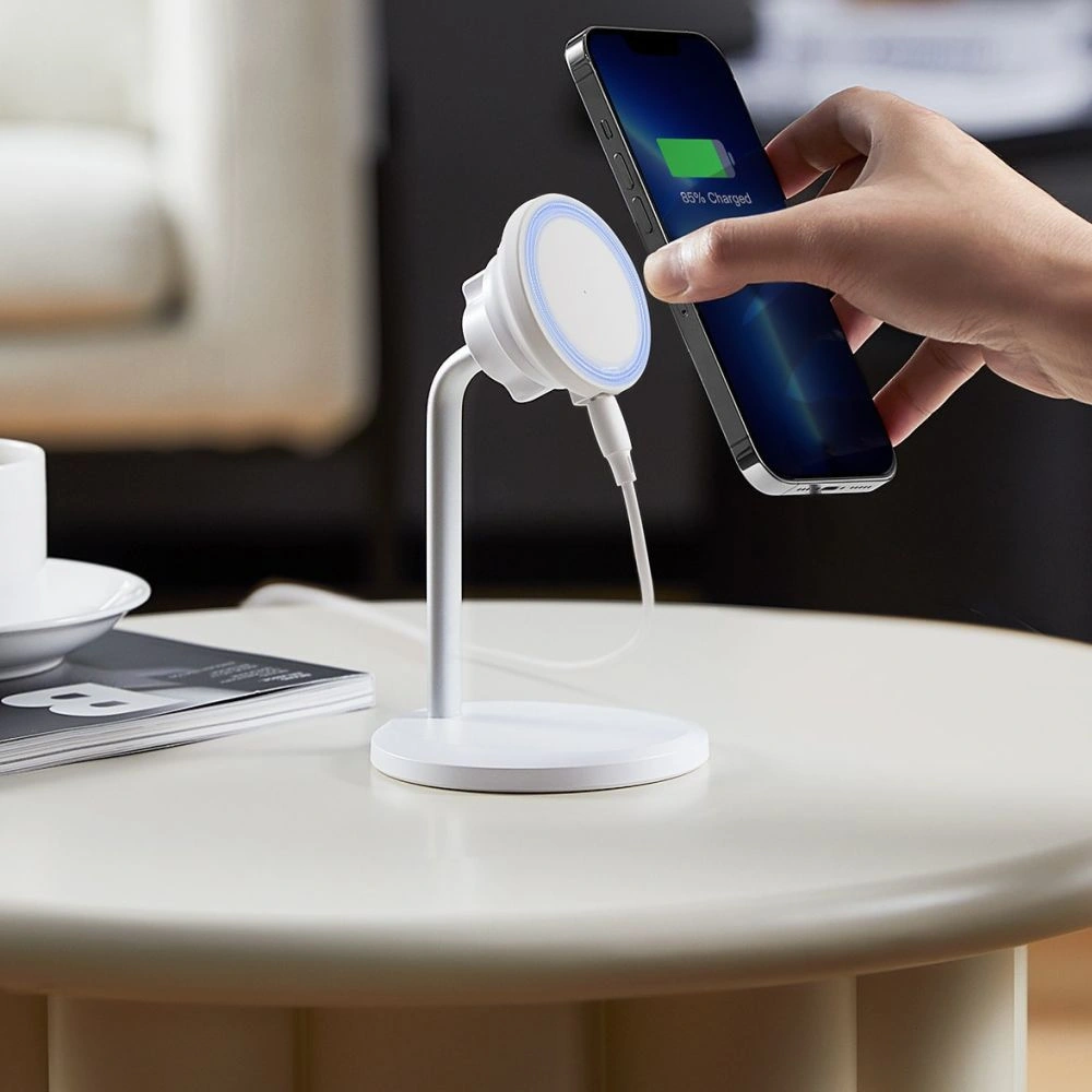 Hurtownia GSM - Bezdrátová nabíječka ESR Halolock Shift Magnetic MagSafe Wireless Charger Bílá - ESR670 - {ean13} - Hurt