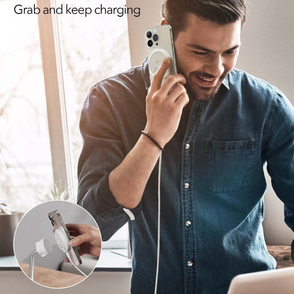 Hurtownia GSM - Încărcător wireless ESR Halolock Shift Magnetic MagSafe Wireless Charger Alb - ESR670 - {ean13} - Hurt